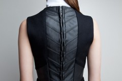 Amanda deLeon - Wool and Leather Dress